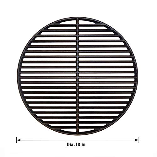 KAMaster Cast Iron Cooking Grids Grates for Large Big Green Egg Round