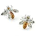 Sirius Jewelry Orange Bee Cufflinks Gift Boxed