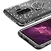 VEGO Galaxy S9 Plus Case Glitter Bling Diamond Case with Kickstand Rhinestone Bumper Sparkly Luxury Slim Soft Protective Case with Ring Stand for Samsung Galaxy S9 Plus (Black)