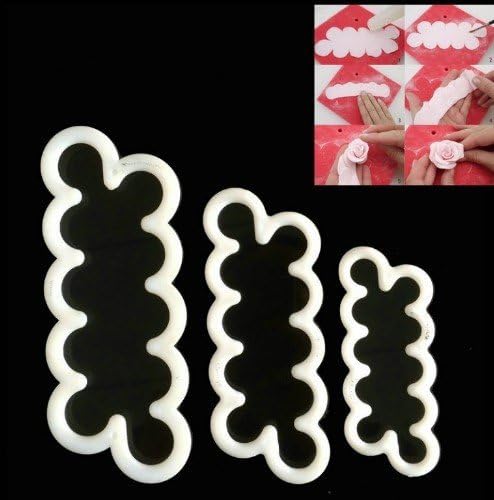 Young Pan Cake Decorating Gumpaste Flowers & The Easiest Rose Ever Small Cutter Set of 3