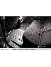 MAXLINER MAXFLOORMAT, juego de tapetes de piso (3 filas) para camioneta, color negro.