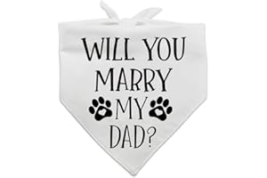 YROVWENQ Family Kitchen Funny Wedding Pet Dog Bandana Scarf, Dog Engagement Announcement Dog Bandana Wedding Photo Prop Pet Accessories for Dog Lovers Owner Gift