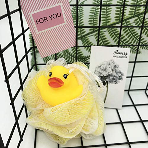 image for VANVENE Cute Cartoon Mesh Bath Sponge Loofah,Soft Body Exfoliating Mes