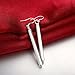 Naivo Fine Jewelry Unique Sterling Sliver Plated Oblong Dangle Earrings with Fishhook Back
