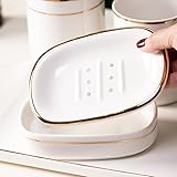 Self Draining Soap Dish, Double-layer Bar Soap