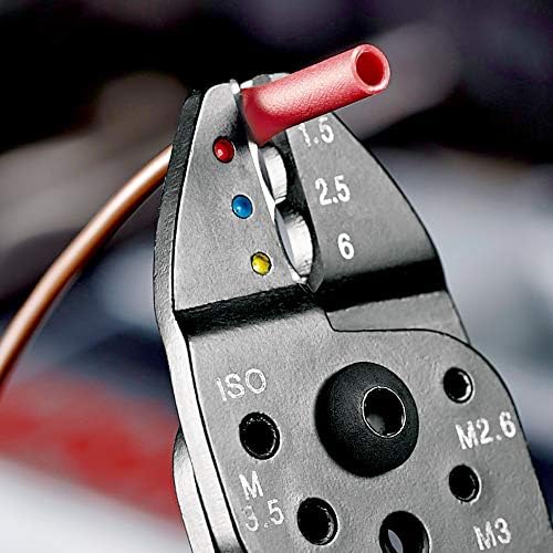 KNIPEX Crimping Pliers Self-Service Card Black Lacquered with Multi-Component Handles 230 mm, 97 21 215 SB - Image 5