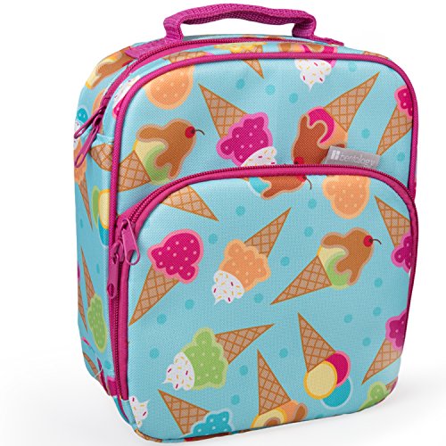 Bentology Insulated Lunch Box w Snack Pocket and Water Bottle Holder - Boys Girls and Kid's Lunchbox Tote Keeps Food Hotter or Colder Longer - Bag Fits Most Bento Boxes and Containers