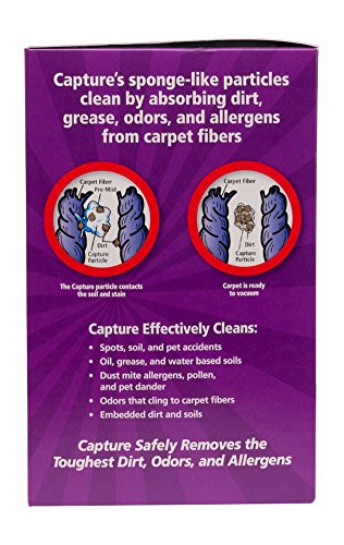 Capture Carpet Dry Cleaning Kit 100 - Resolve Allergens Stain Smell Moisture from Rug Furniture Clothes and Fabric, Mold Pet Stains Odor Smoke and Allergies Too