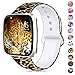 Humenn Bands Compatible with Fitbit Versa,Soft Silicone Fadeless Pattern Printed Wristband Versa Smart Fitness Watch, Women Men