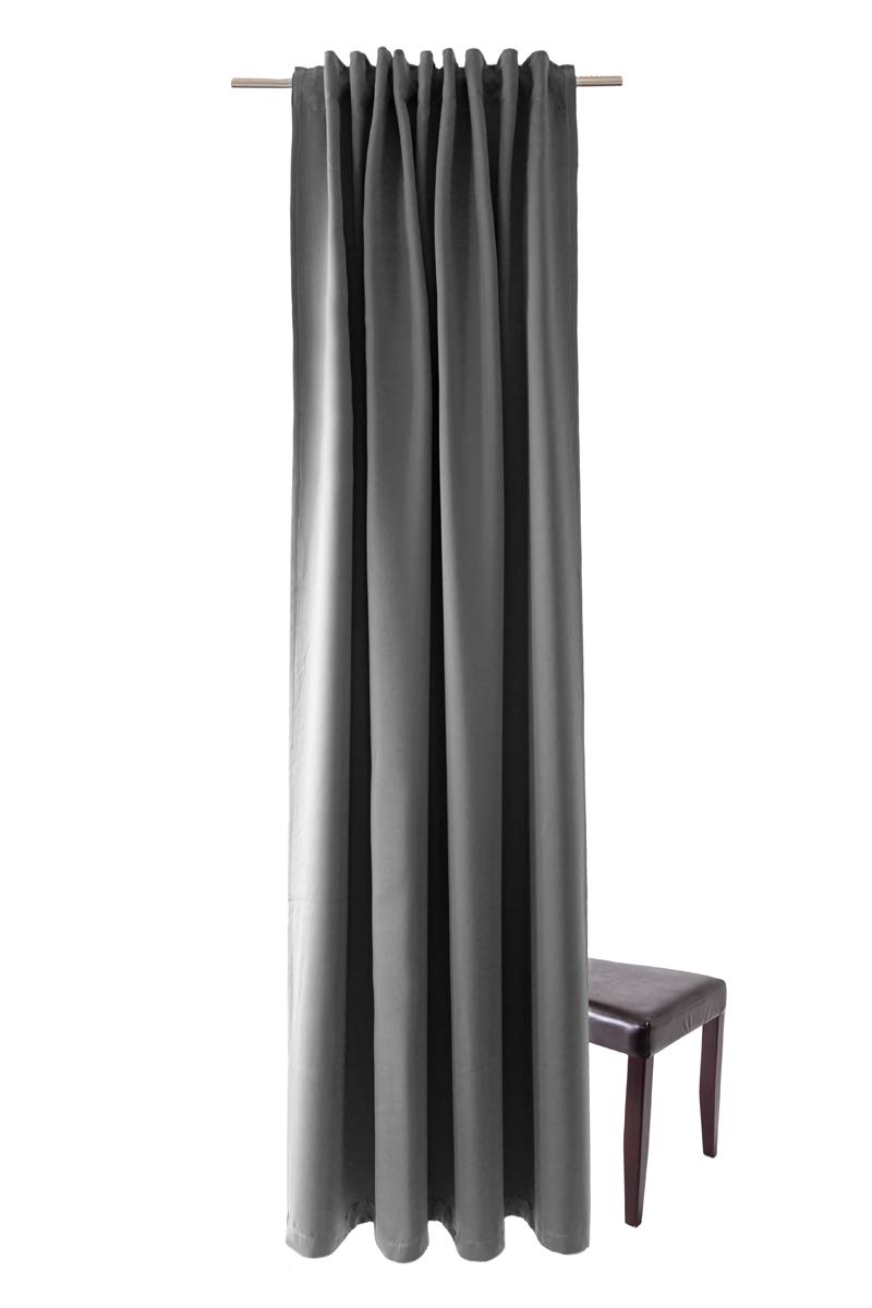 Homing Blackout Curtain Dark Grey Living Room Bedroom Children's Room Curtain Opaque 140 x 245 cm 5439-39