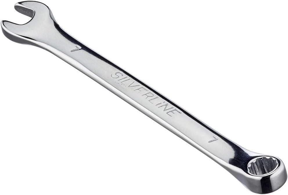 Silverline LS07 Combination Spanner 7 mm, Chrome