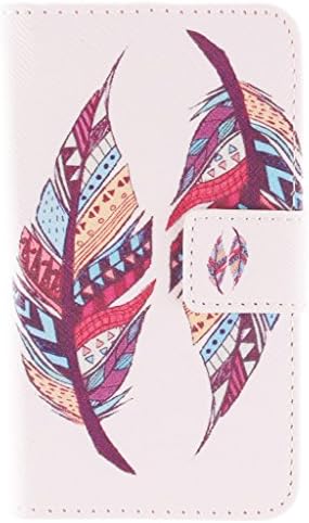 Xperia E1 Case ,Macoku [Art Design] Colorful Pattern Pu Leather Slim Magnetic Travel Cases Flip Wallet PU Leather [Stand Feature] Flip Protective Case Cover for Sony Xperia E1
