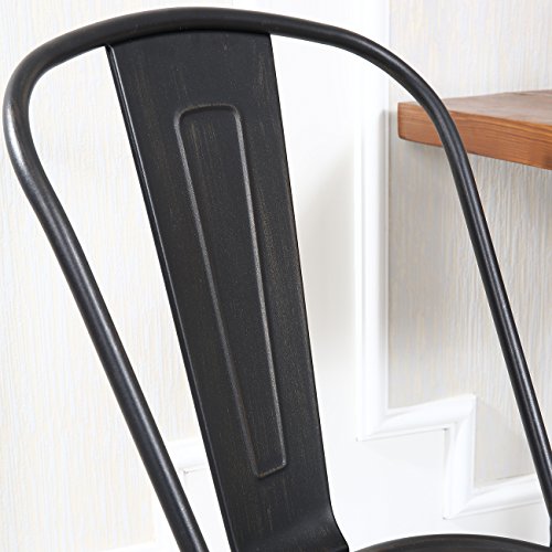 Belleze-Set-of-2-4-Vintage-Style-Dining-Side-Chairs-Steel-High-Back