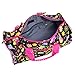 Sazy Bee Designs Quilted Owl & Floral Print Cotton Duffel with Removable Bow