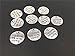 Yansanido Pack of 10 Alloy Silver ''your first breath took mine away'' Round DIY Antique Message Charms Pendant for Making Bracelet and Necklace (your first breath took mine away)
