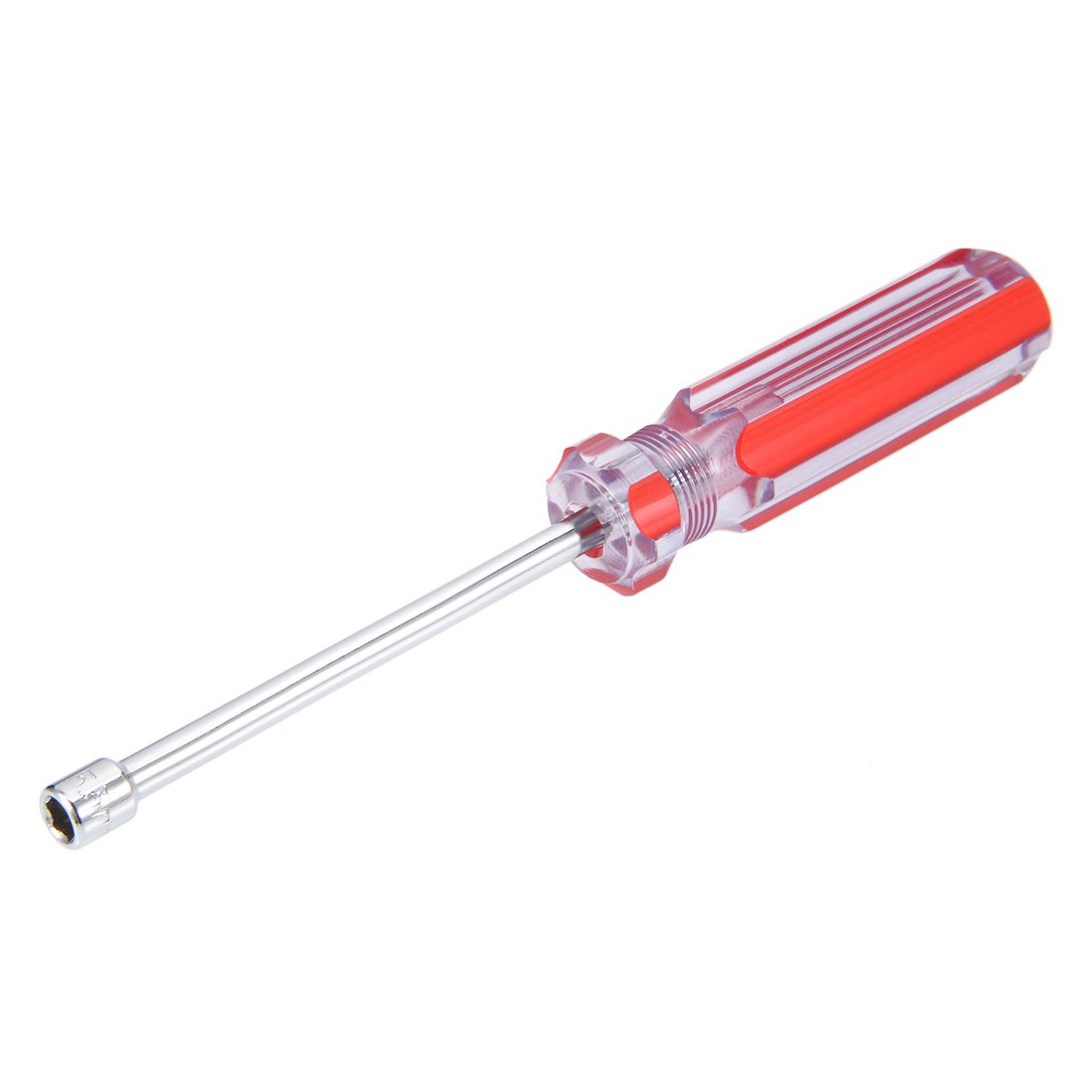 Photo 1 of uxcell Non-Magnetic 5.5mm Nut Driver Red Coded Handle with 3.7 Inch Shaft