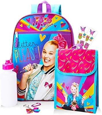 jojo siwa backpack with lunchbox