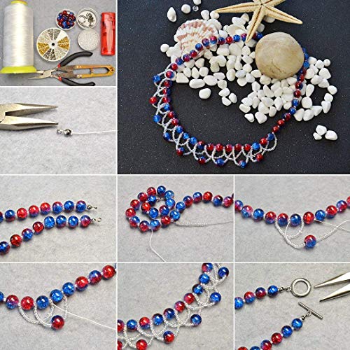 6 Pandahall+Handcrafted+Crackle+Lampwork+Assortment