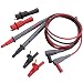 WGGE WG-011 Test Lead and Safety alligator Clips,Multimeter Test Leads Kit CAT III 1000V & CAT IV 600V with Threaded alligator clips, 4mm Test Lead Probe Suitable for Most of Digital Multimeter
