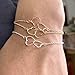 Your Always Charm Double Heart Infinity Knot of Friendship Bracelets (gold)