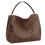 LLBB Damier Ebene Graceful MM Handbag Scope: N44045 Brown