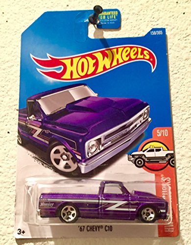 Hot Wheels 2017 HW Hot Trucks '67 Chevy C10 Hoosier 158/365, Purple