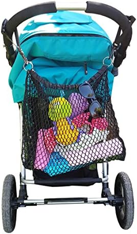 iOBaby Stroller Net, Universal, Inner Pocket, Attaches All Strollers, Extra Polyester Storage Bag Included, Black