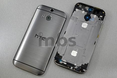 Akkudeckel für HTC One M8 Akku Deckel Back Cover Gehäuse Abdeckung Rahmen Metal Anthrazit Grau