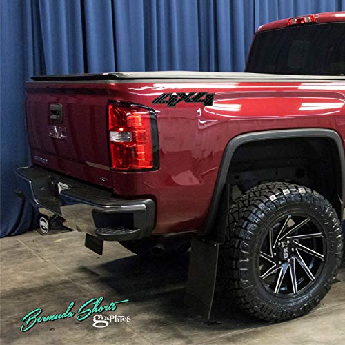 GMC 4X4 Truck Replacement Side Logos/Pair/Carbon Fiber Effect Vinyl Vehicle Graphic Decal Stickers - Thumbnail 2
