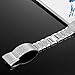 VintgaGood For Fitbit Charge 2 Wristbands/Fitbit Charge 2 Bands/Fitbit Charge 2 Accessories/Fitbit Charge 2 Metal Bands Stainless Steel Bangle 2 Silver