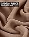 Utopia Bedding Fleece Blanket Queen Size Tan Soft Warm Bed Blanket Plush Blanket Microfiber