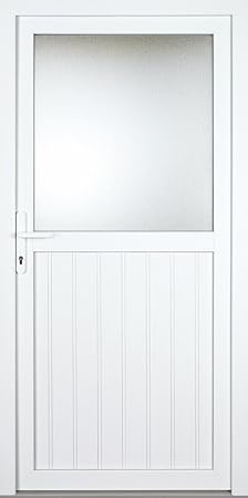 individuelle Nebeneingangstür (nach Maß, genutet, NEU, PVC, weiß, alles inklusive)