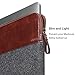 GMYLE Soft Sleeve for Macbook Air/Pro/Retina 13 inch, 13-13.3 Inch Laptop - Dark Grey and Brown [Not fit for New Macbook Pro 2016-2017]