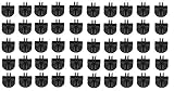 Wire Cube Plastic Connectors (CHECK PICTURES TO ENSURE IT WILL WORK ON YOURS) snap mesh organizer grid NEW! (50, Black)
