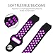 Hanlesi for Fitbit Alta HR Band, Fitbit Alta Band Breathable Soft Silicone Adjustable Fashion Sport Strap Band for Fitbit Alta 2 Replacement Fitness Accessory Wristband with Hole