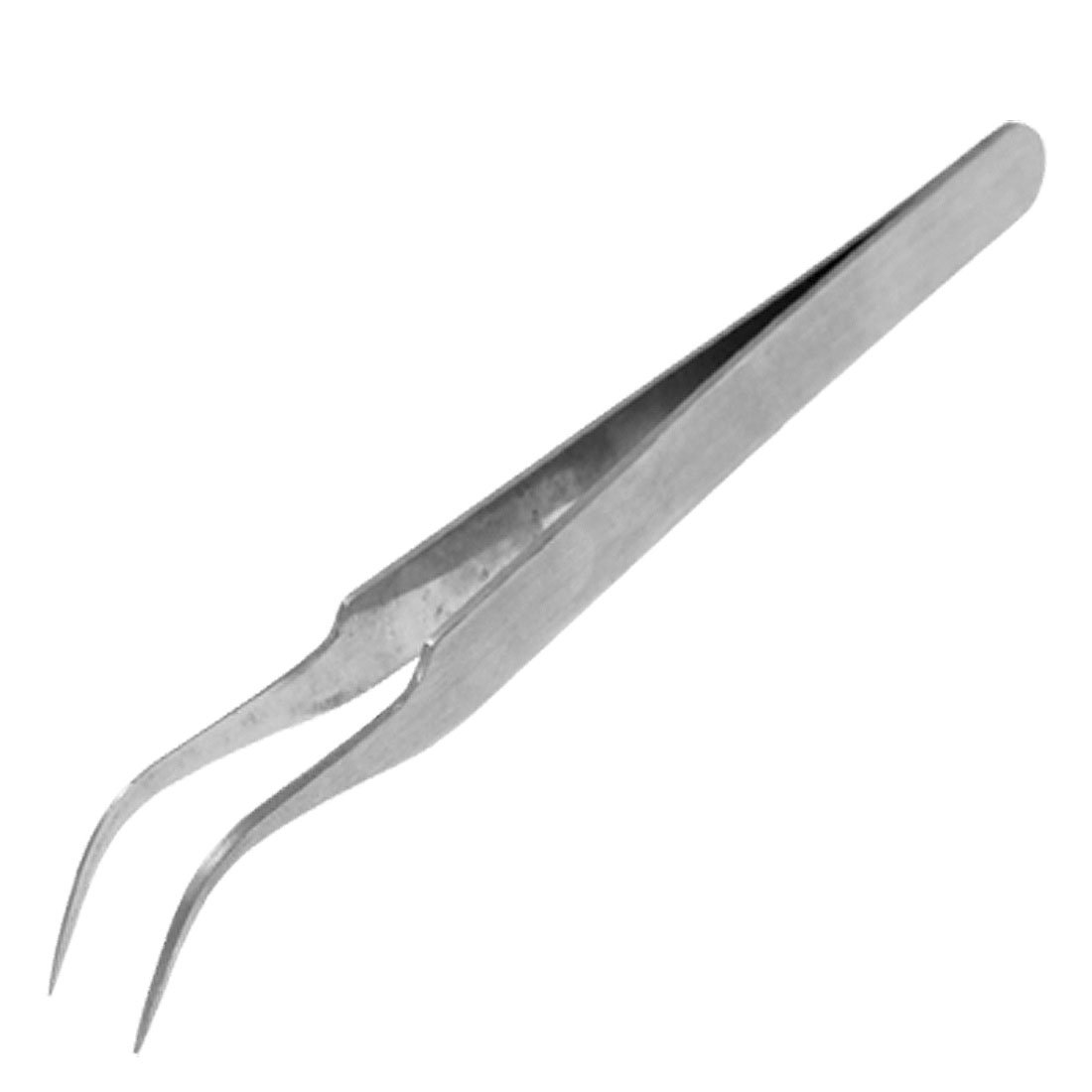 Sourcingmap Stainless Steel Watchmakers Bent Tweezers Metal