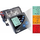 Ozeri BP4M CardioTech Premium Series Digital Arm Blood Pressure Monitor with Hypertension Color Alert Technology