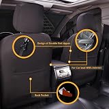 Flying Banner Gabardine Mesh Front Car Seat Covers Airbag Compatible Black Red view 5