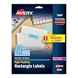 Avery High-Visibility Laser Printable Labels (5980)
