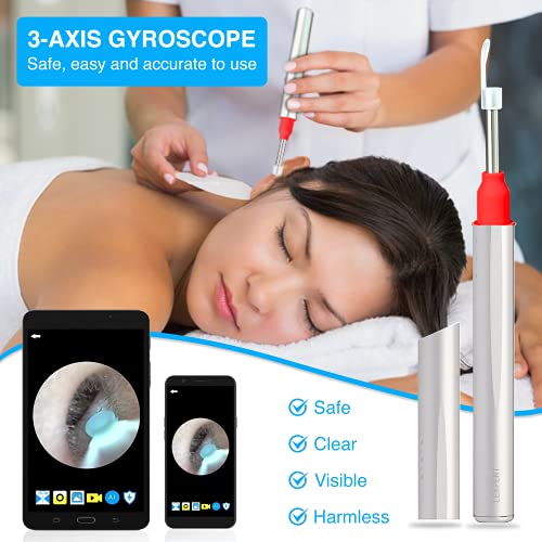 Ear Wax Removal Otoscope Wireless with Free Container and Ear Pick Set