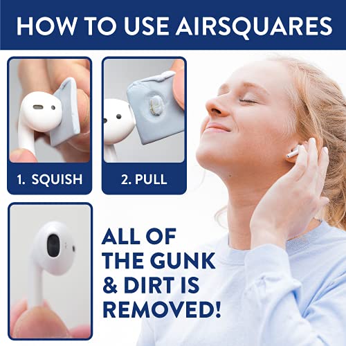 AirSquares Earbud Cleaning Putty, AirPods Cleaning Kit, Safely Remove