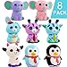 POKONBOY Squishies Squishy Toys - 6 Pack Animal Squishy Toys Cream Scented Squishies Pack Slow Rising Stress Relief Super Soft Squeeze Kawaii Cute Animal Friends Toys for Boys Girls