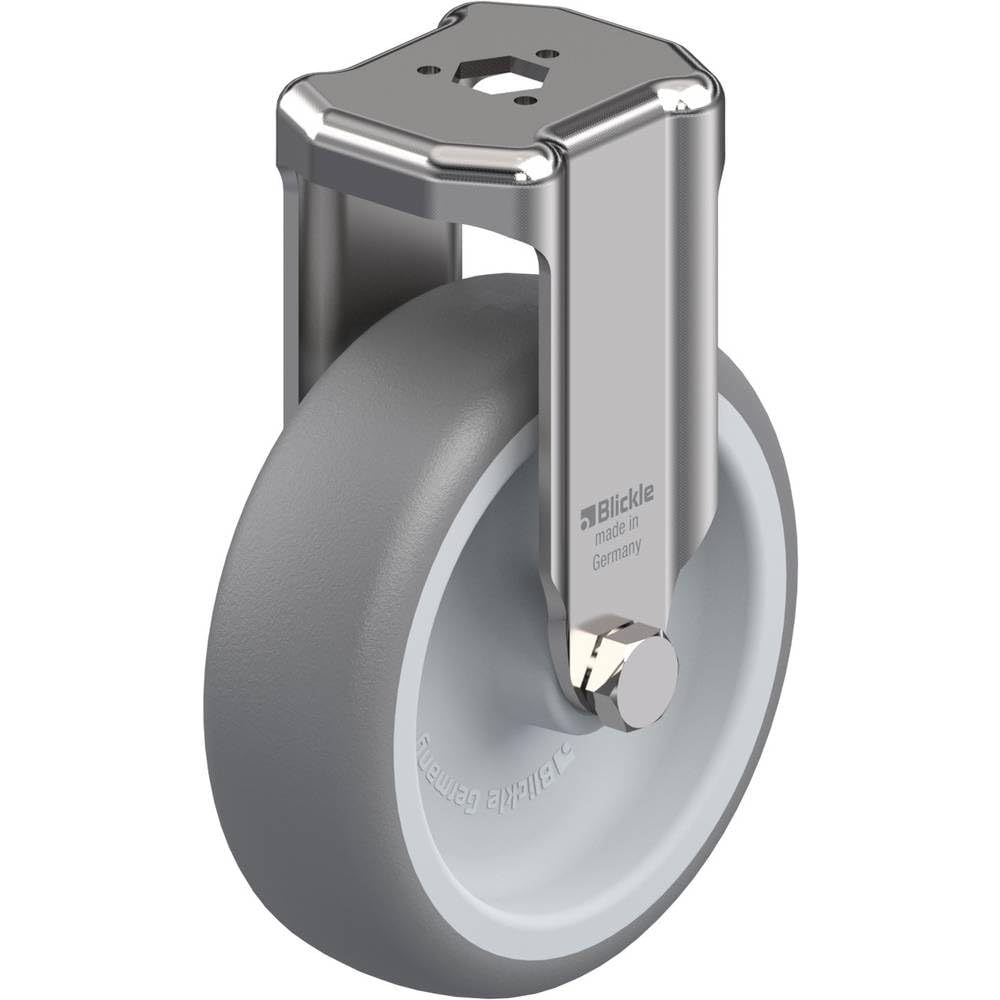 Blickle BKRXA-TPA 101G Fixed Caster, 3.94" Wheel Diameter, 242 lb. Load Capacity