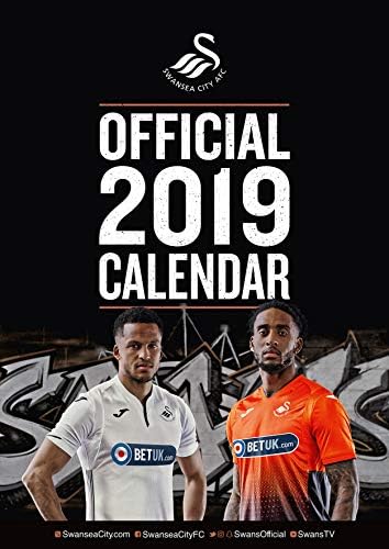 Swansea City Official 2019 Calendar - A3 Wall Calendar