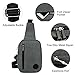 ZYSUN Sling Bag,Crossbody Shoulder Bag, Casual Daypacks Travel Backpack For Women Men (Gray)