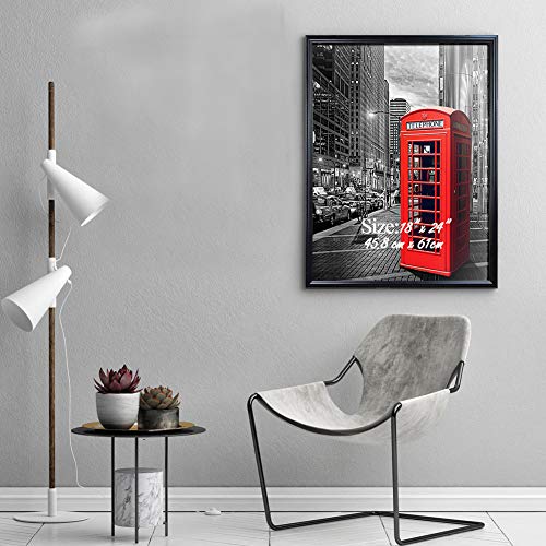 image for PETAFLOP 18x24 Poster Frame with Plexiglass Front Black Picture Frames