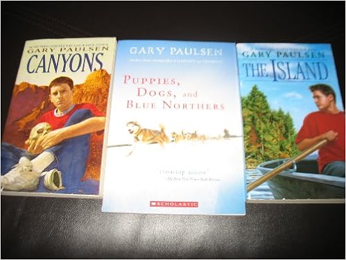 3 Book Set By Gary Paulsen Canyons The Island Puppies Dogs Ans Northers Amazon Com Books