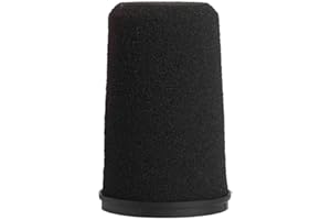 Shure RK345 Black Foam Replacement Windscreen for SM7A and SM7B Microphones - Reduces Unwanted Breath and Wind Noise, Combatting Plosives and Clicks