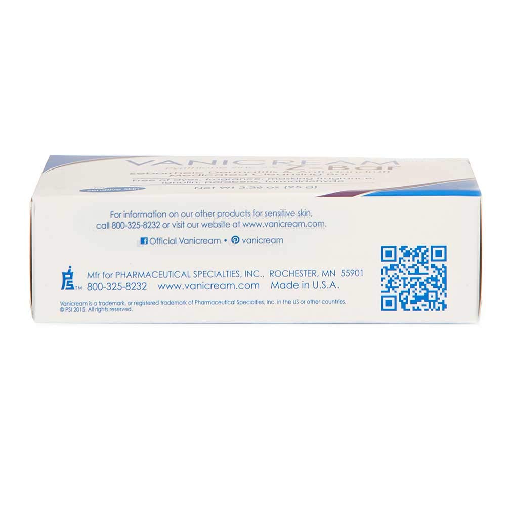 VANICREAM Z-Bar Medicated Cleansing Bar, 3.36 Oz (Pack of 2): Beauty