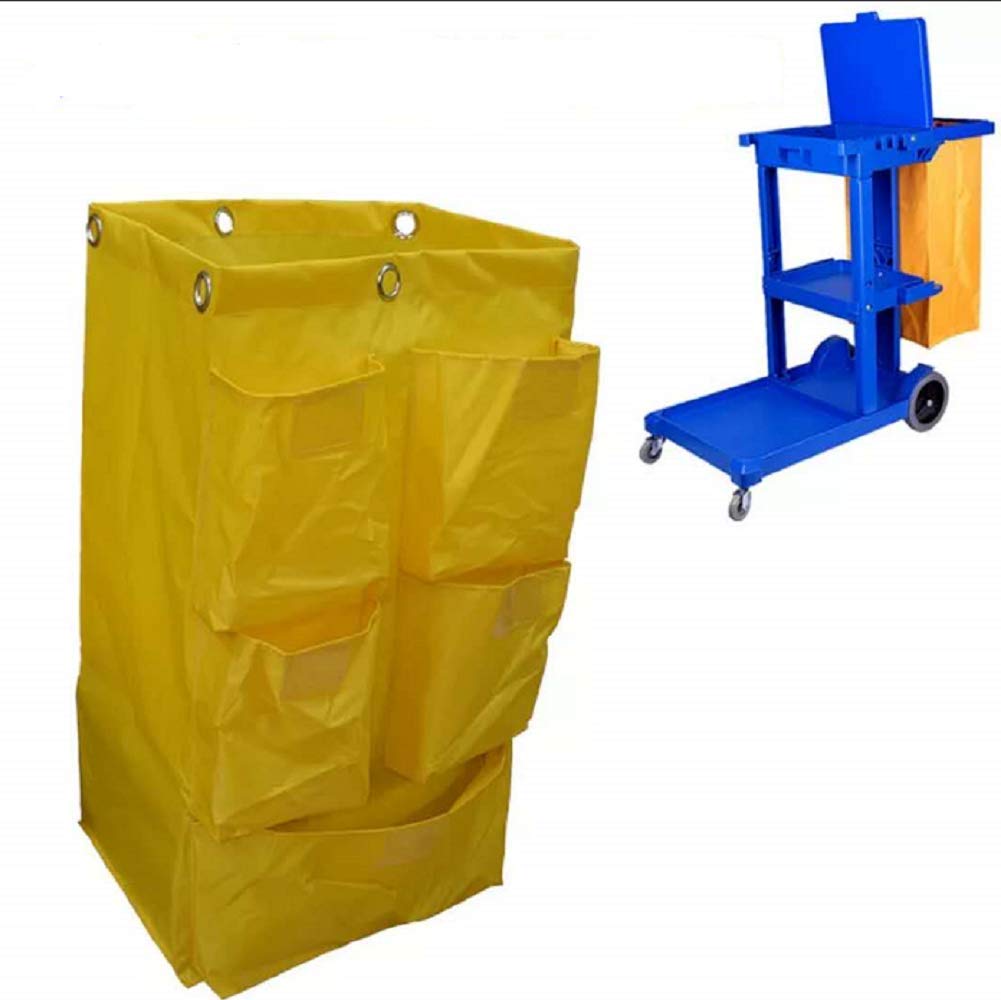 Waterproof High Capacity Thickened Housekeeping Commercial Janitorial Cleaning Cart Bag EHouse